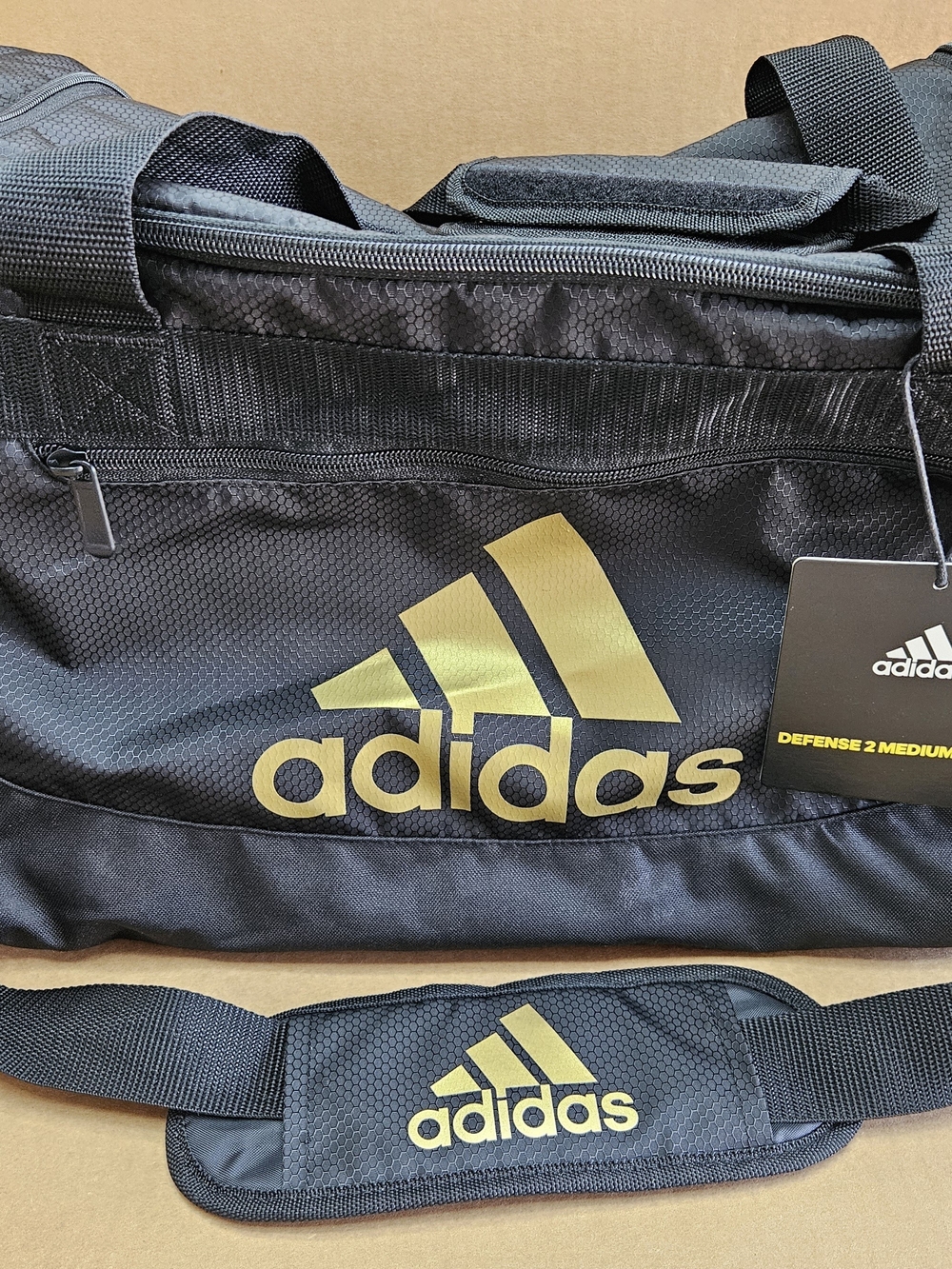adidas Defense 2 Medium Duffel Bag Black/Gold
